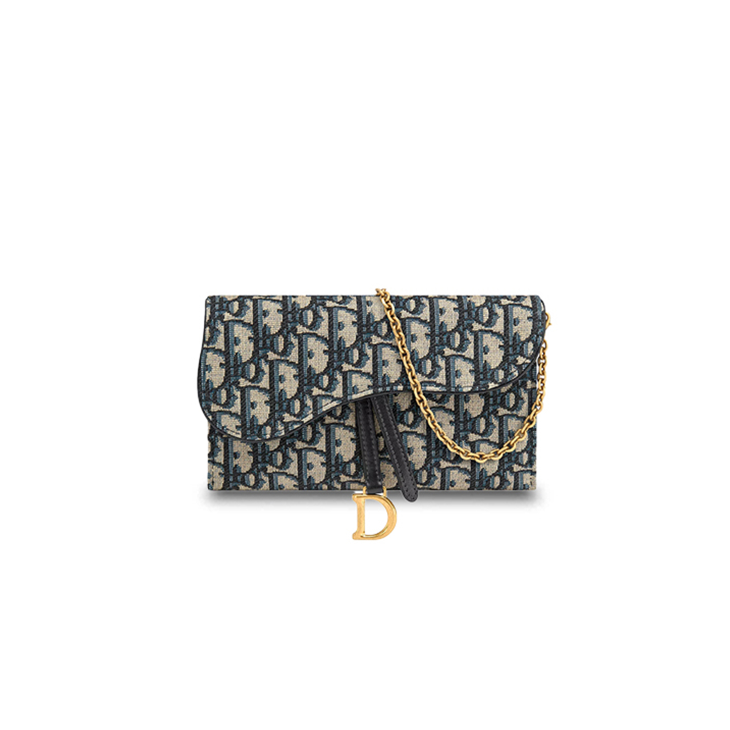 DIOR BLUE OBLIQUE JACQUARD S5614CTZQ_M928 (19cm*9.5cm*3cm)